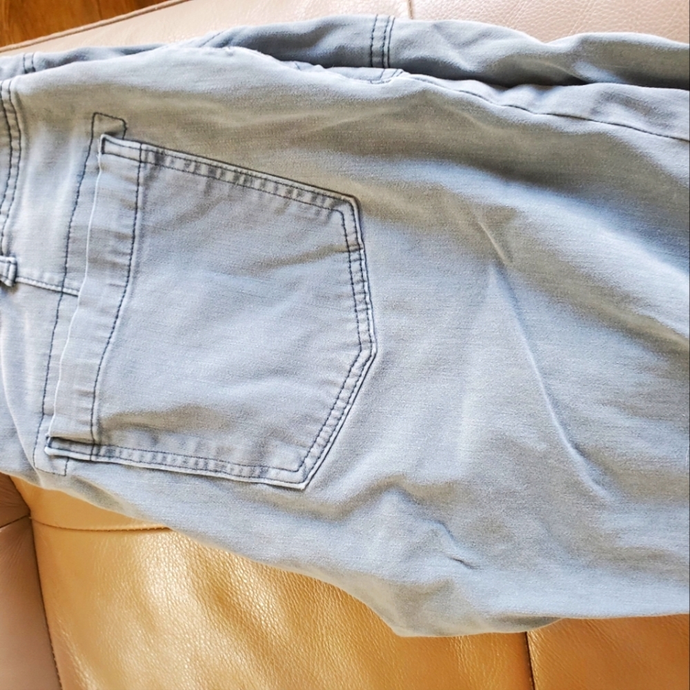 Silver Jean Capris